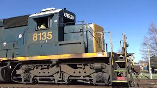 CSX SD40-2s 8135 and 8367 Lead Local M772-05 on 3/5/20