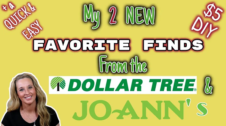 My 2 NEW FAVORITE FINDS from the DOLLAR TREE & JOA...