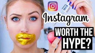 FULL FACE Using INSTAGRAM HYPED Makeup?! || What Worked & What DIDN'T