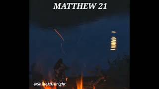 MATTHEW 21  NASB Life of Jesus Scripture @ShineMGBright