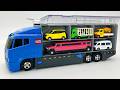 トミカ☆ミニカーを開封チェックしてコンボイへどんどん収納します☆Tomica Mini Cars☆Unboxing check and storing into convoy Driving Test