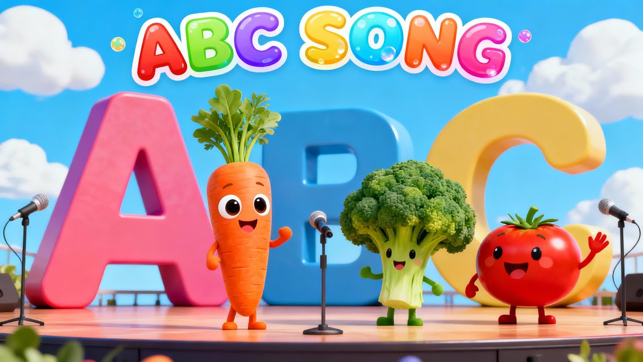 ABC Song | Learn ABC Alphabet With Vegetables | Fun Cartoon Learning ...