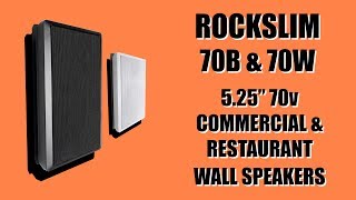 Commercial Wall Speakers (Rock Slim 70B 