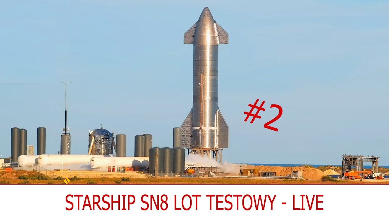 Sn8 #2 SpaceX Starship SN8 - lot testowy - 12.5km - YouTube