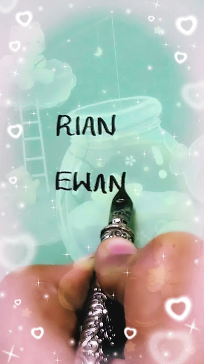 Rian💕 Ewan #nameart #viral #trendingshorts #couplenameartvideo