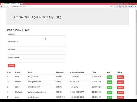 Deleting Row From Table Using PHP,Learn PHP  MySQL From Beginner To Advanced,#Learn Your Self XP#