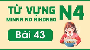 Từ vựng N4 bài 43 | Minna no Nihongo