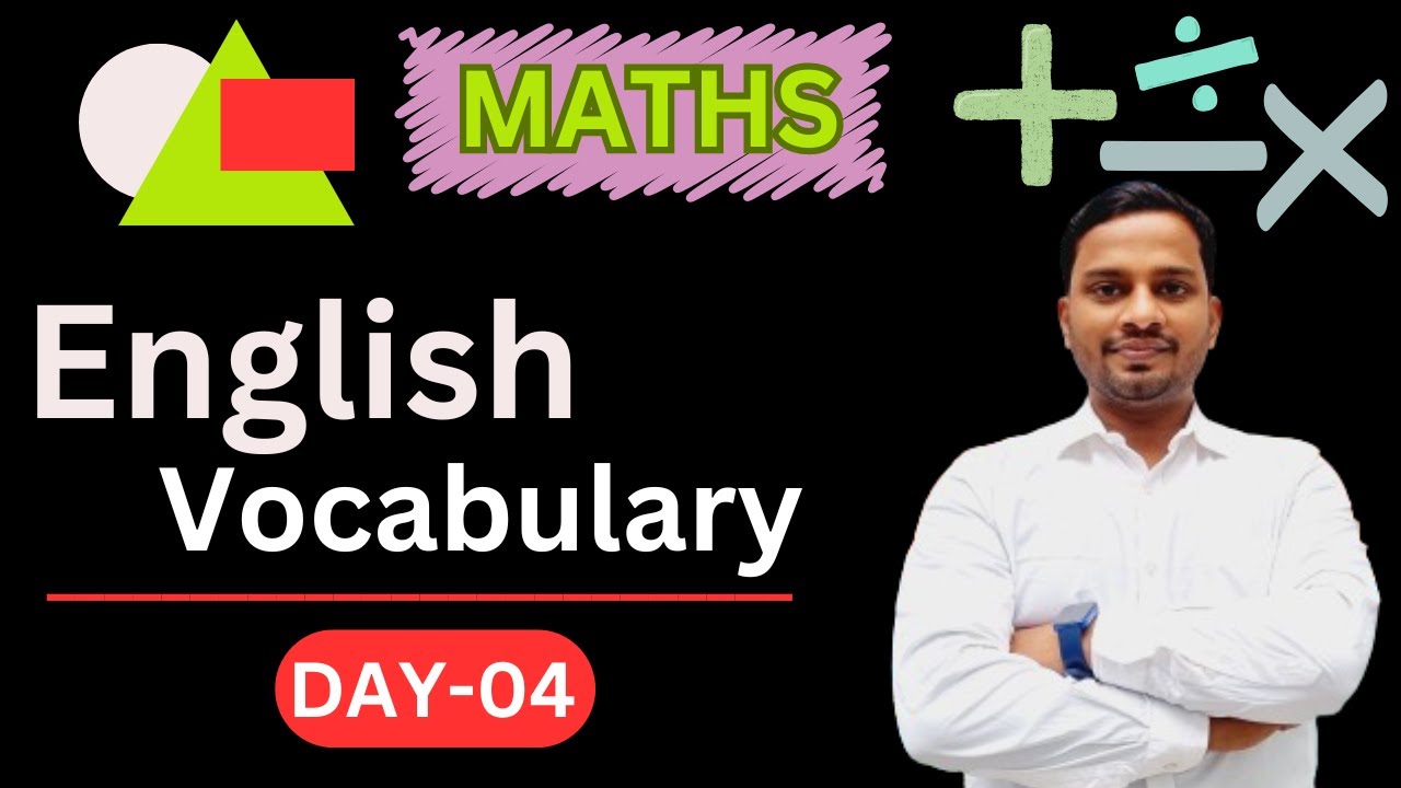 Maths Vocabulary | Basic English Vocabulary | Day-04 #english # ...