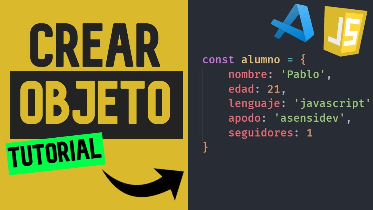 👉 Como CREAR un OBJETO en JAVASCRIPT 😱 - YouTube
