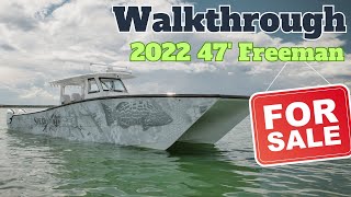 2022 47 Freeman Boatworks Center Console Fishing Boat For Sale - Walkthrough