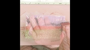 Encaustic Art Landscape Creation