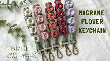 DIY Macramé Madelief Sleutelhanger / Polsbandje Tutorial