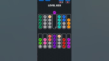 Ball Sort Puzzle nível 833 #games #puzzle #level #gaming #pop #colors #gameplay #automobile #gamer