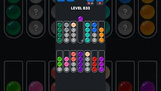 Ball Sort Puzzle nível 833 #games #puzzle #level #gaming #pop #colors #gameplay #automobile #gamer