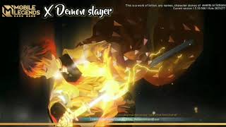 LOADING SCREEN ZENITSU HD FULL❗❗ | MOBILE LEGEND X DEMON SLAYER