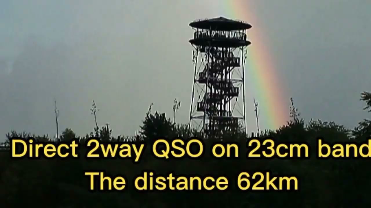 Direct 2-way QSO on 23cm amateur radio band