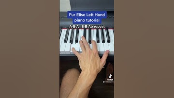 Thumbnail of Fur Elise Left Hand easy piano tutorial!