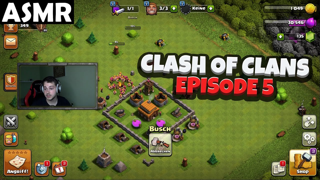 ASMR - LET'S PLAY CLASH OF CLANS EPISODE 5 (GERMAN) | ASMR Tony