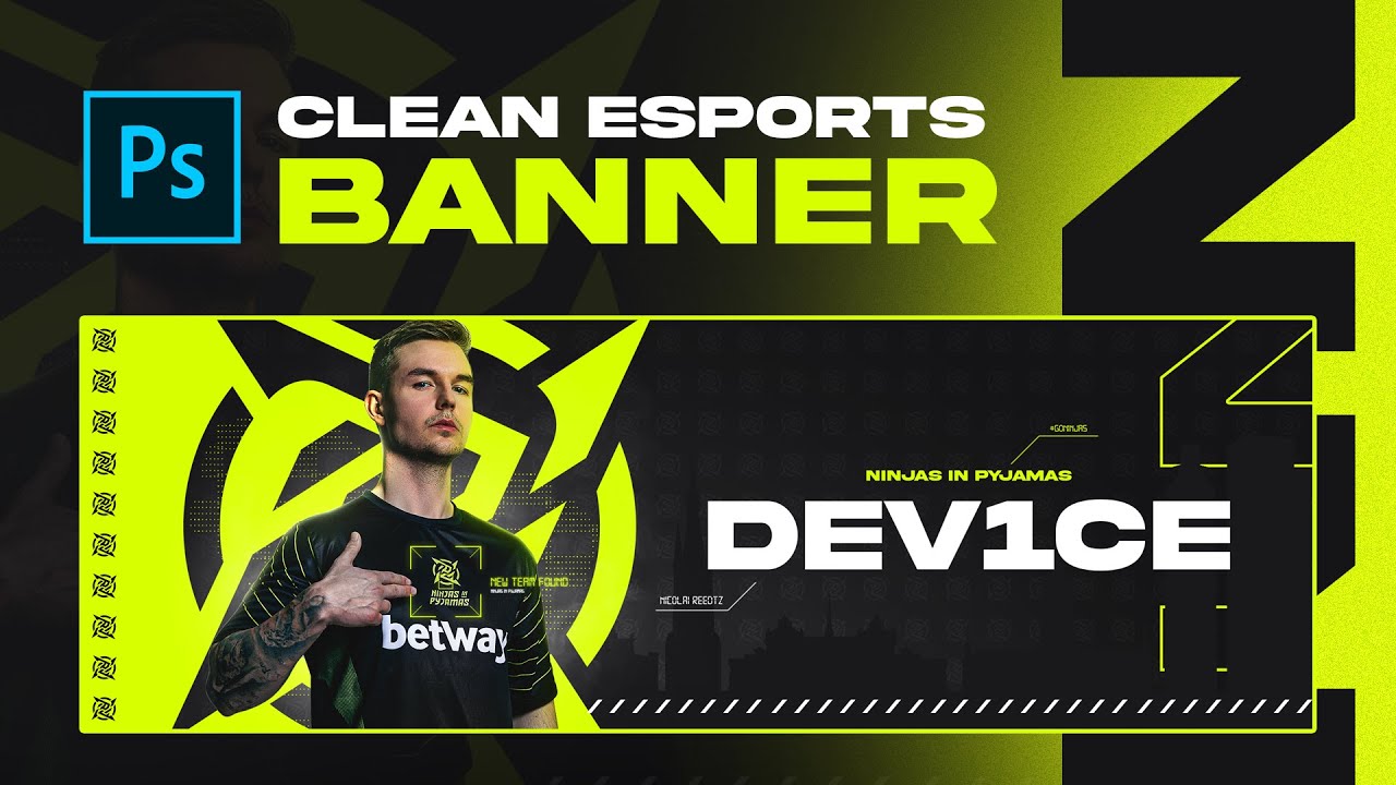 Gaming Banner, eSports Design For , Twitch, Twitter