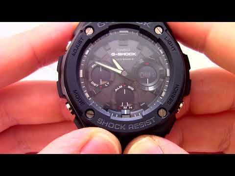 Часы Casio G-SHOCK GST-W100G-1B - Инструкция, как настроить от PresidentWatches.Ru