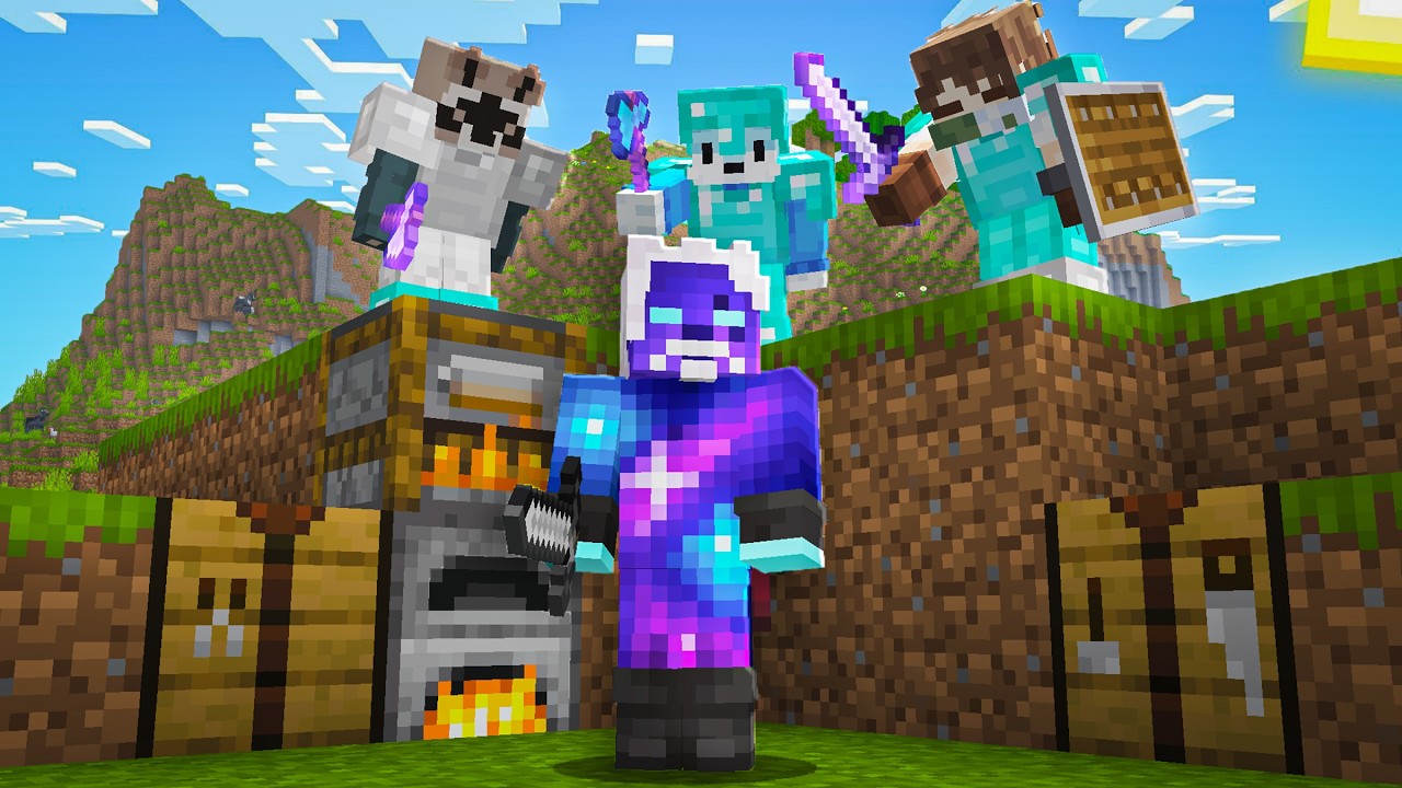 ماين كرافت سبيد رن ضد 3 لاعبين يحاولو يقتلوني!