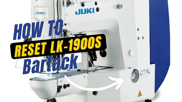Bartack LK 1900S Series All program Reset