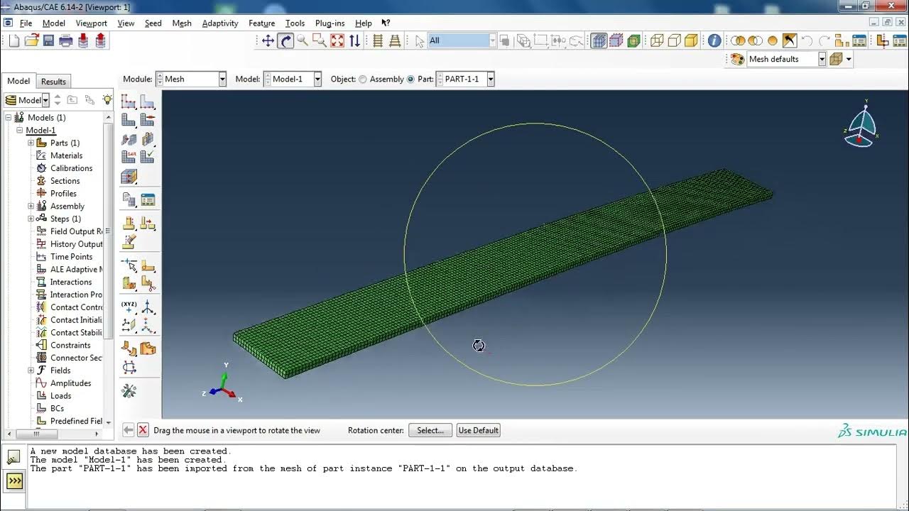 3d mesh to geometry in abaqus using plugin 2 youtube