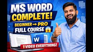 MS Word Complete Tutorial in Urdu | Beginner to Advanced | Excel Wale Bhai