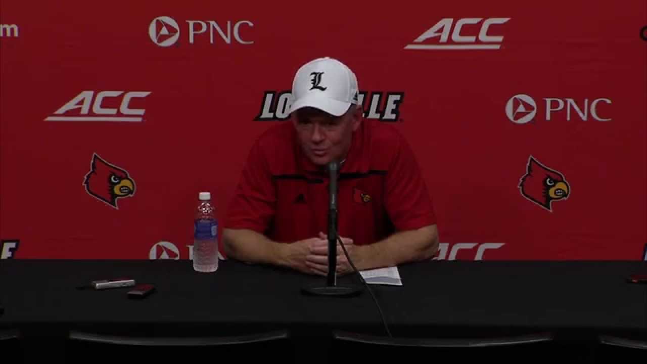 Louisville Football: Coach Petrino Postgame Press Conference - YouTube