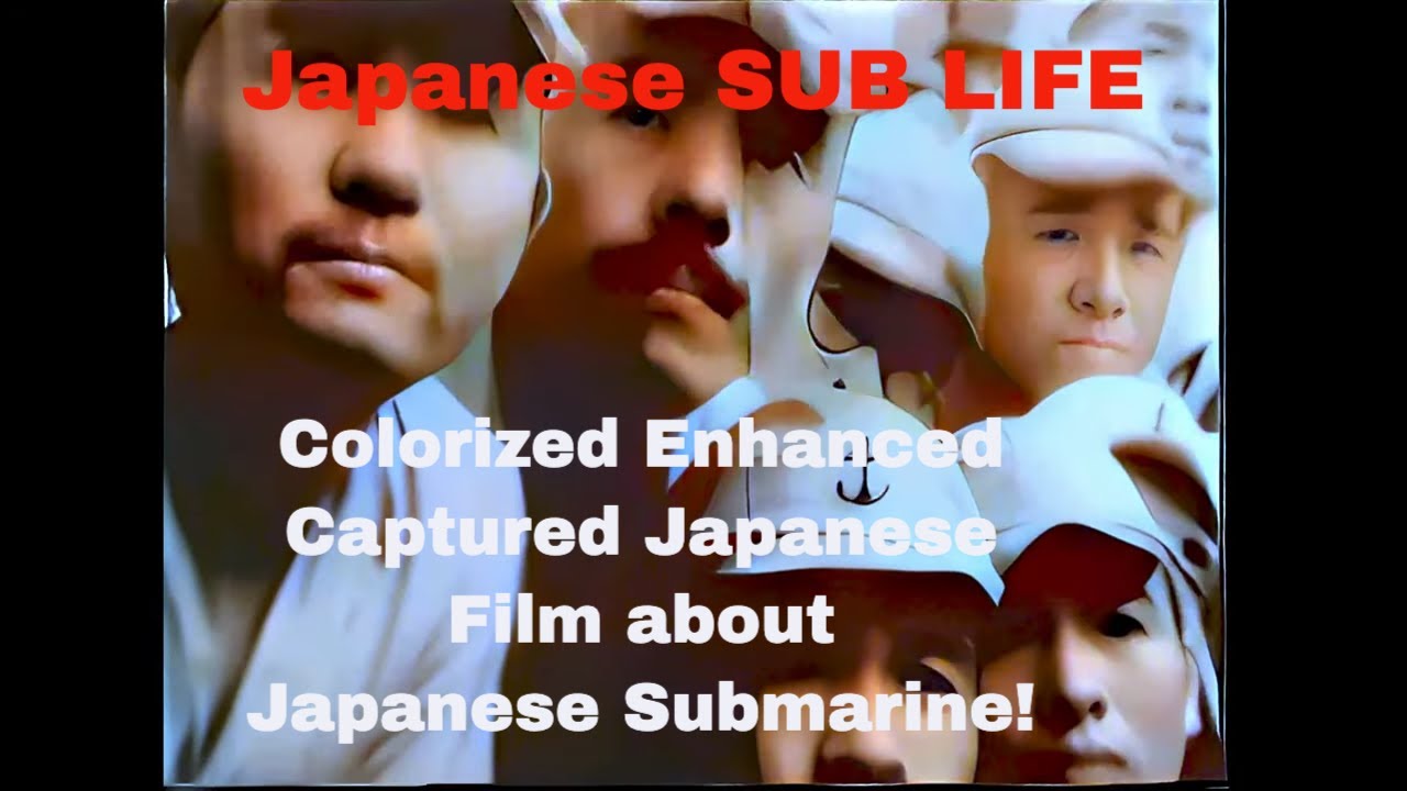 WW2 Japanese Submarine | Captured Film | Sub Enters Port to Replenish 