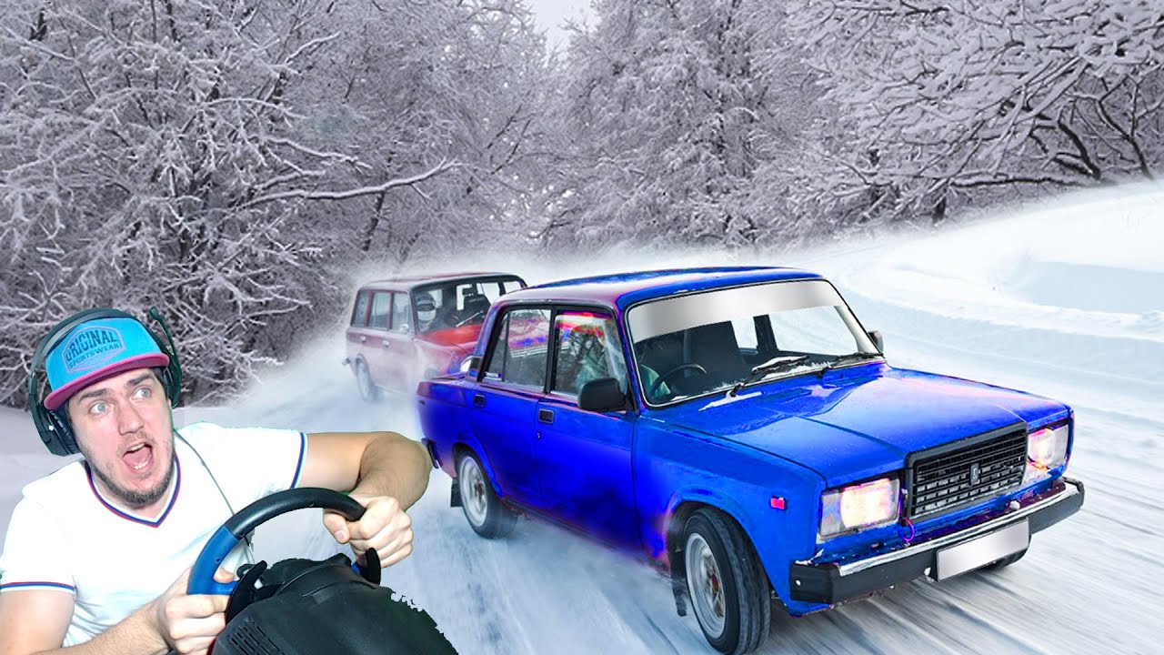 ЗИМНИЙ ДРИФТ НА ЖИГЕ ВАЗ 2107 - MOTOR DEPOT - YouTube