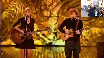 TAYLOR SWIFT REACTION TO - Taylor Swift & Ed Sheeran - Everything Has Changed live on BGT