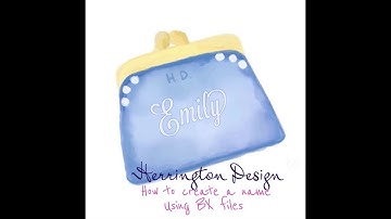 How to create a name or word monogram on Embrilliance Essentials