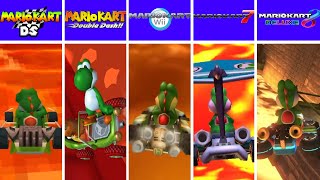 Evolution Of Yoshi Falling Out In Lava In Mario Kart Games 1992-2024