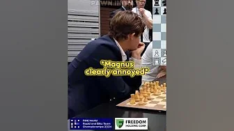 He annoyed Magnus Carlsen to beat him....