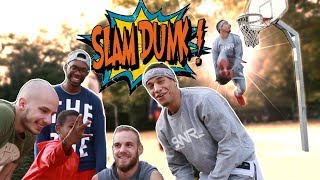 CONCOURS DE DUNK DE FOLIE AVEC LES YOUTUBEUR BASKET ! (THE PAFOUILLE, EDDIE DAVID & HOOPSIDIA)