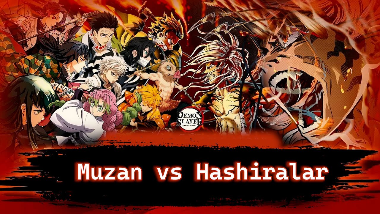 Iblislar qotili Muzan vs Tanjiro&Hashiralar Uzbektilida 5 fasil Manganing davomi