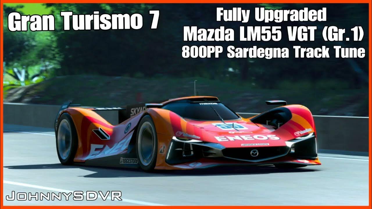Gran turismo 7 mazda lm55 vgt gr 1 800pp sardegna track tune