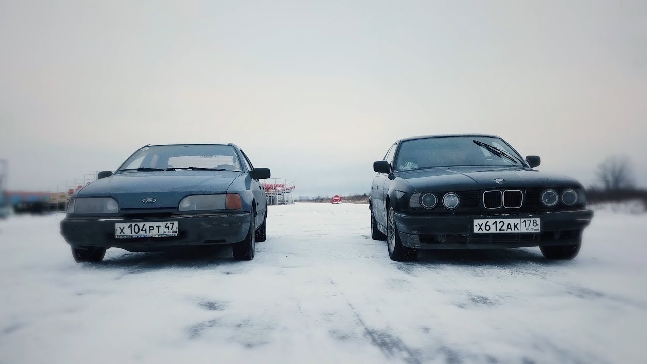 БИТВА ТАЧЕК ЗА 50 000 руб / BMW e34 vs FORD SIERRA - YouTube