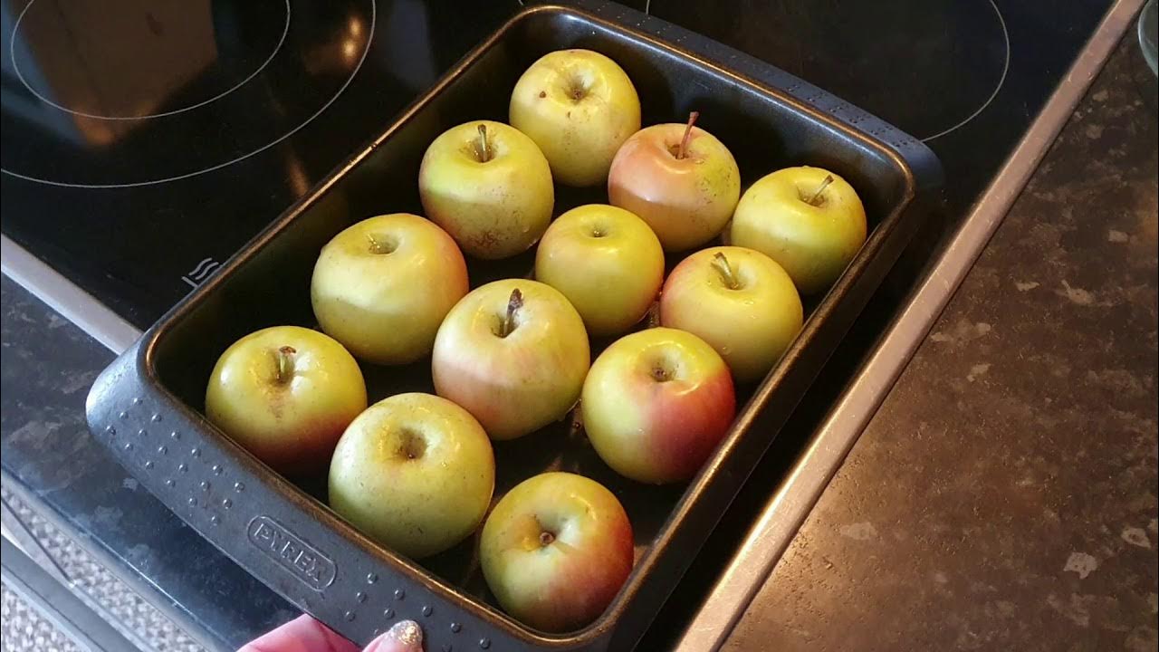 Сколько печь яблоки