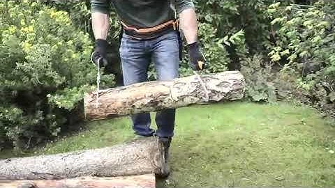 How to Easily Pick Up Logs with Fiskars Log Hook and Tongs.