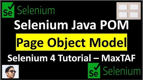 Page Object Model Selenium Webdriver | Selenium Java Page Object Model | Selenium Java POM