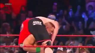 John Cena - Attitude Adjustment Brock Lesnar On The Steel Step