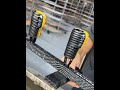 Wooden walking stick with carbon fiber pattern