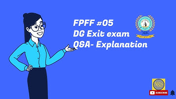 FPFF   D G Shipping  Exit exam Q&A part 5