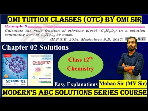 Modern's ABC Class 12th Chemistry Chapter 2 Solution Example 5 by Mohan ...