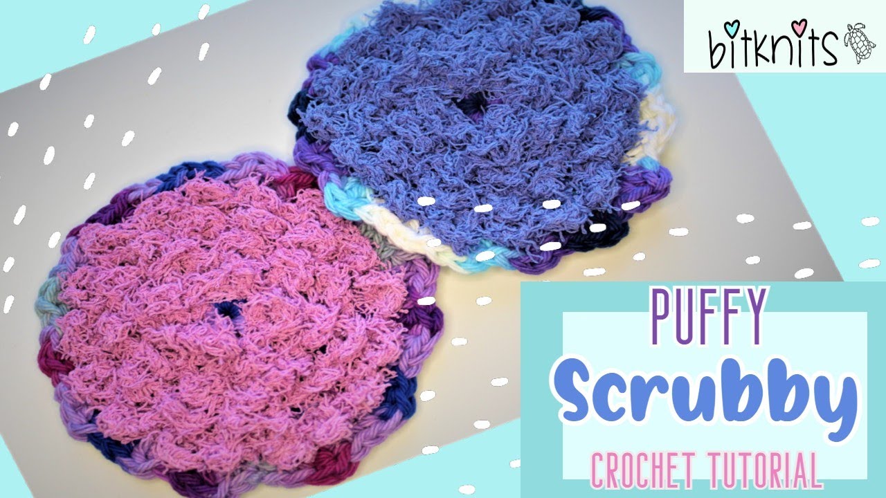 Fun Crocheted Textured Dish Scrubber / Scrubby / Scrubbie Tutorial  #LionBrand 