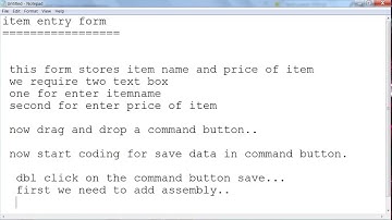 item entry