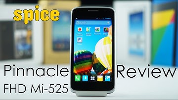 Spice Pinnacle Stellar FHD Mi-525 Review (5" Full HD / Quad Core / 1GB RAM)