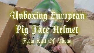 Unboxing European Pig Face Helm (Kult Of Athena)